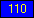 Blue - value 110