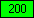 Green - value 200