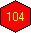 Red - value 104