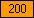 Orange - value 200