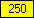 Yellow - value 250