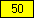 Yellow - value 50