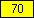Yellow - value 70